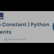 Python Constant Python Comments Part 6