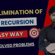 Elimination Of Left Recursion Compiler Design CFG LL 1 Parse
