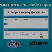 CRUD Operation Using AJAX In PHP MySQL Inserting Deleting Features Part 2