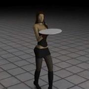 Waitress Rigging Animation Test