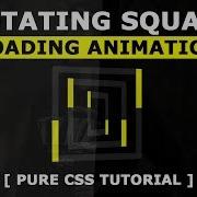 3D Rotating Square Loading Animation Effects Pure Html CSS Loader Tutorial
