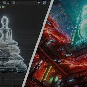 Простой шейдер голограммы Урок по Blender
