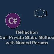 Call Private Static Method With Named Params Using Reflection In C