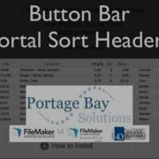 FileMaker Button Bar Portal Sort Headers