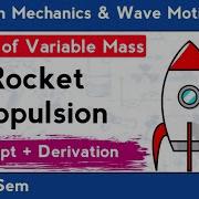 System Of Variable Mass Rocket Propulsion Derivation Of Rocket Propulsion Mechanics