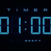 1 Minute Countdown Timer Digital Blue Clock With Beeps