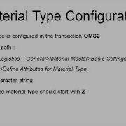 Configuring Material Types For Material Master Data In SAP MM