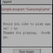 GuessingGame Eclipse Java Program Applet Sample