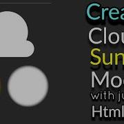 How To Draw Cloud Sun Moon PURE CSS