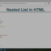 Nested List In HTML Multilevel List Lists In HTML Ordered And Unordered List In HTML