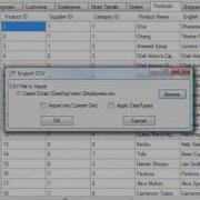 Exporting And Importing CSV Using XML Viewer