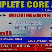 Multithreading Defining And Starting A Thread By Implements Runnable Interface Part 2