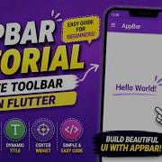 FLUTTER ANDROID APP BAR TOOLBAR TUTORIAL