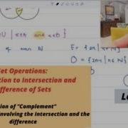 Set Theory Part 3 Set Operations Introduction To Intersection And Difference Of Sets 6