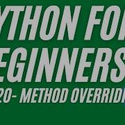 Python Method Overriding