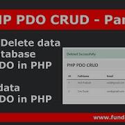 PHP PDO CRUD 4 How To Delete Data From Database Using Pdo In Php Delete Data Using PDO In PHP