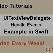 UITextViewDelegate Example In Swift