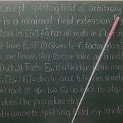 Lecture 8f Splitting Fields Examples Finite Field Construction