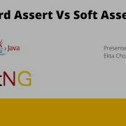 SoftAssertion In TestNG HardAssert Vs SoftAssert