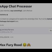 Streamlit App Python 3 Whats App Chat Processor