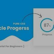 Circle Progress Bar Using Html CSS And SVG CSS Percentage Circle