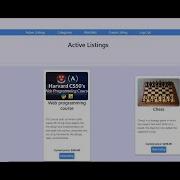 Harvard CS50 Web Project 2 Commerce