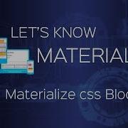 Materialize CSS Crash Course For Beginners Create Blocks