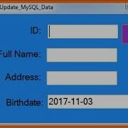 VB NET How To Update MySQL DataBase Data In Visual Basic Net With Source Code