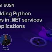 Embedding Python Libraries In NET Services And Applications