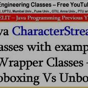 Java CharacterStream Classes With Example Wrapper Classes Autoboxing Vs Unboxing