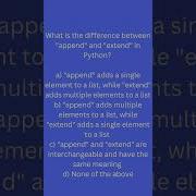 Python List Methods Showdown Extend Vs Append Can You Choose Correctly