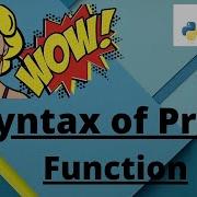 Syntax Of Print Function In Python In HINDI