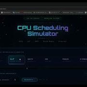CPU Scheduling Simulator OS Project Demo Process Scheduling Visualization