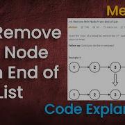 Remove Nth Node From End Of List Live Coding With Explanation Leetcode 19