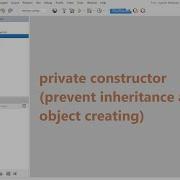 Private Constructor In Java Prevent Inheritance And Object Creating