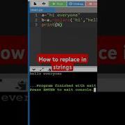 Replace Method In Python Python Replace String Coding Interview Shorts