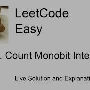 3827 Count Monobit Integers Leetcode Easy