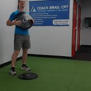 Weight Plate Squat To Press Out