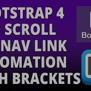 Bootstrap 4 Add Scroll Spy Nav Link Automation With Bootstrap 4 And Brackets Text Editor