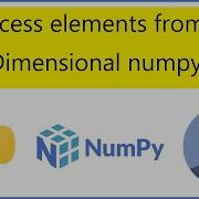 How To Access Elements From A 2D Numpy Array In Python
