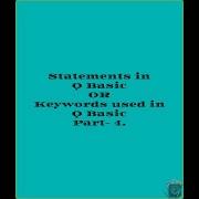 Qbasic Statements Part IV