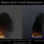 Fluid Fire And Smoke Simulation Test Autodesk Maya 2016
