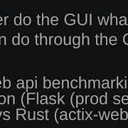 Web Api Benchmarking Python Flask Prod Setup Vs Rust Actix Web
