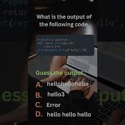 Guess The Output Python Python3 Programming Coding Shorts Development Coding