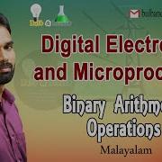 Binary Arithmetics Digital Electronics And Microprocessor Malayalam