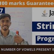 Count The Number Of Vowels Present In The String Java ICSE Programs Important Java Programs