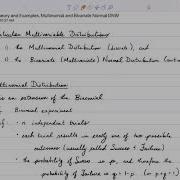 Video 26 Theory And Example Multinomial Distribution 1 Of 1