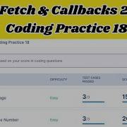 Fetch Callbacks 2 Coding Practice 18 Answers JavaScript NxtWave CCBP 4 0