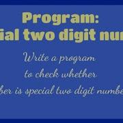 Program Special Two Digit Number In Java