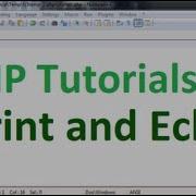 Basic PHP Tutorial 2 Print And Echo